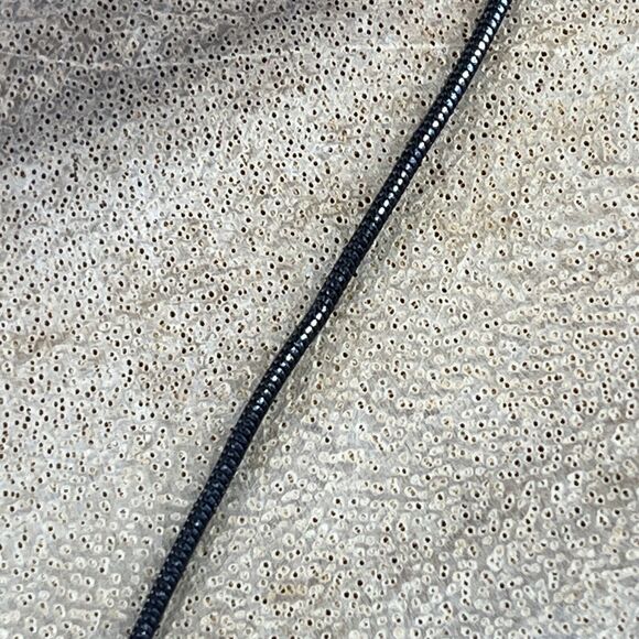 Lia Sophia Estate Necklace Black Tone Stones & Matching Post Earrings - Picture 13 of 16